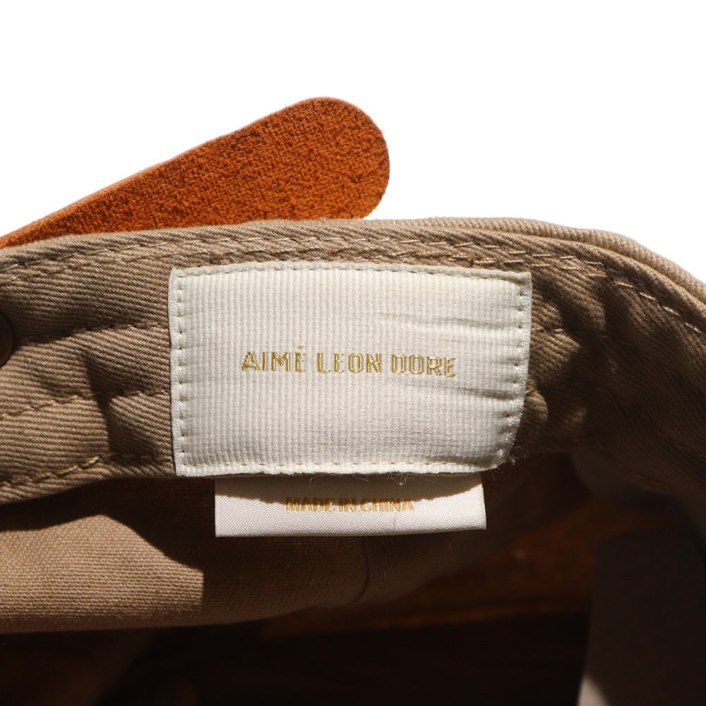 Aime Leon Dore(エメレオンドレ) 24SS Currency Cap カレンシー ロゴ刺繍キャップ 帽子 ベージュ