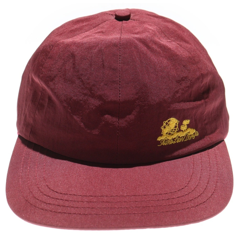 Aime Leon Dore(エメレオンドレ) 23AW Unisphere Shell Cap ロゴ刺繍ナイロンキャップ 帽子 バーガンディ