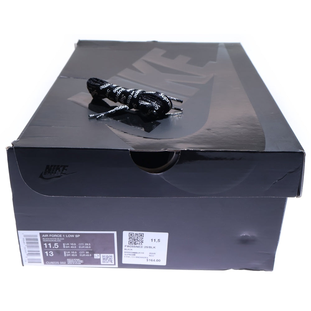 NIKE(ナイキ) ×SUPREME AIR FORCE1 LOW SP シュプリーム エアフォース1 ローカットスニーカー ブラック US11.5/29.5cm CU9225-002