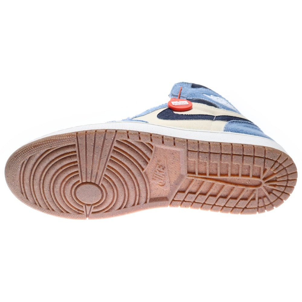 NIKE(ナイキ) AIR JORDAN1 RETRO HIGH OG エアジョーダン1 デニム ハイカットスニーカー インディゴ US12/30cm FQ2947-100