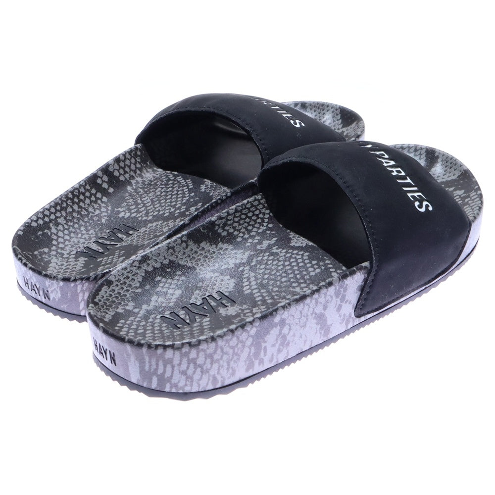 WACKO MARIA(ワコマリア) HAYN SANDALS 総柄 スライドサンダル ブラック