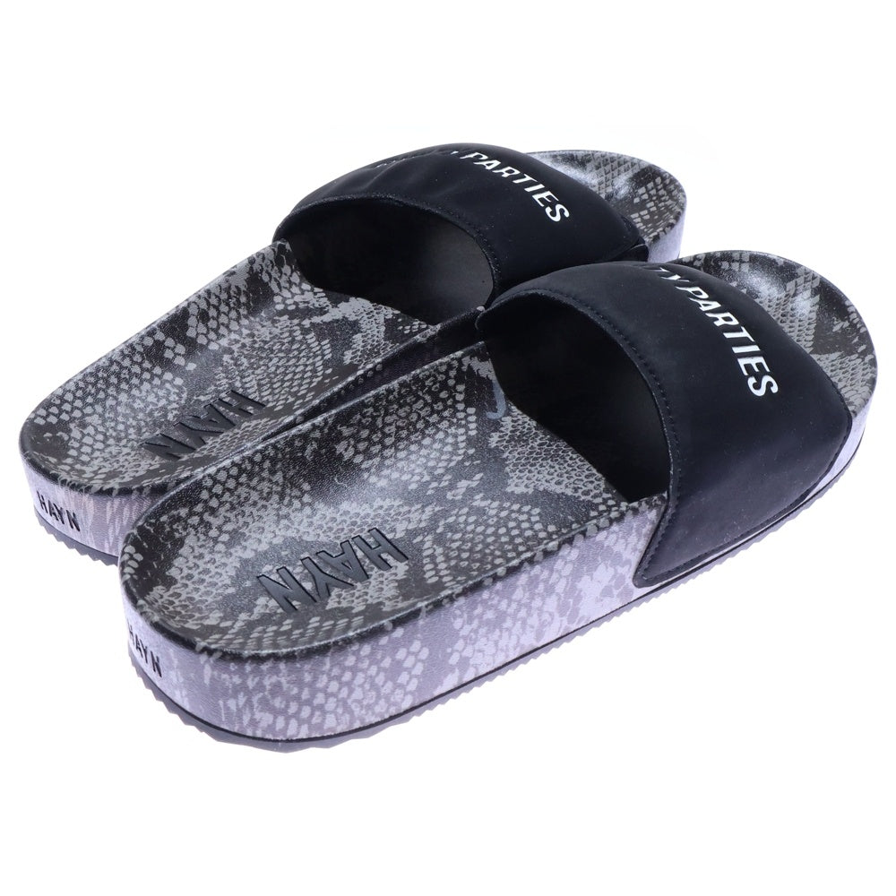 WACKO MARIA(ワコマリア) HAYN SANDALS 総柄 スライドサンダル ブラック