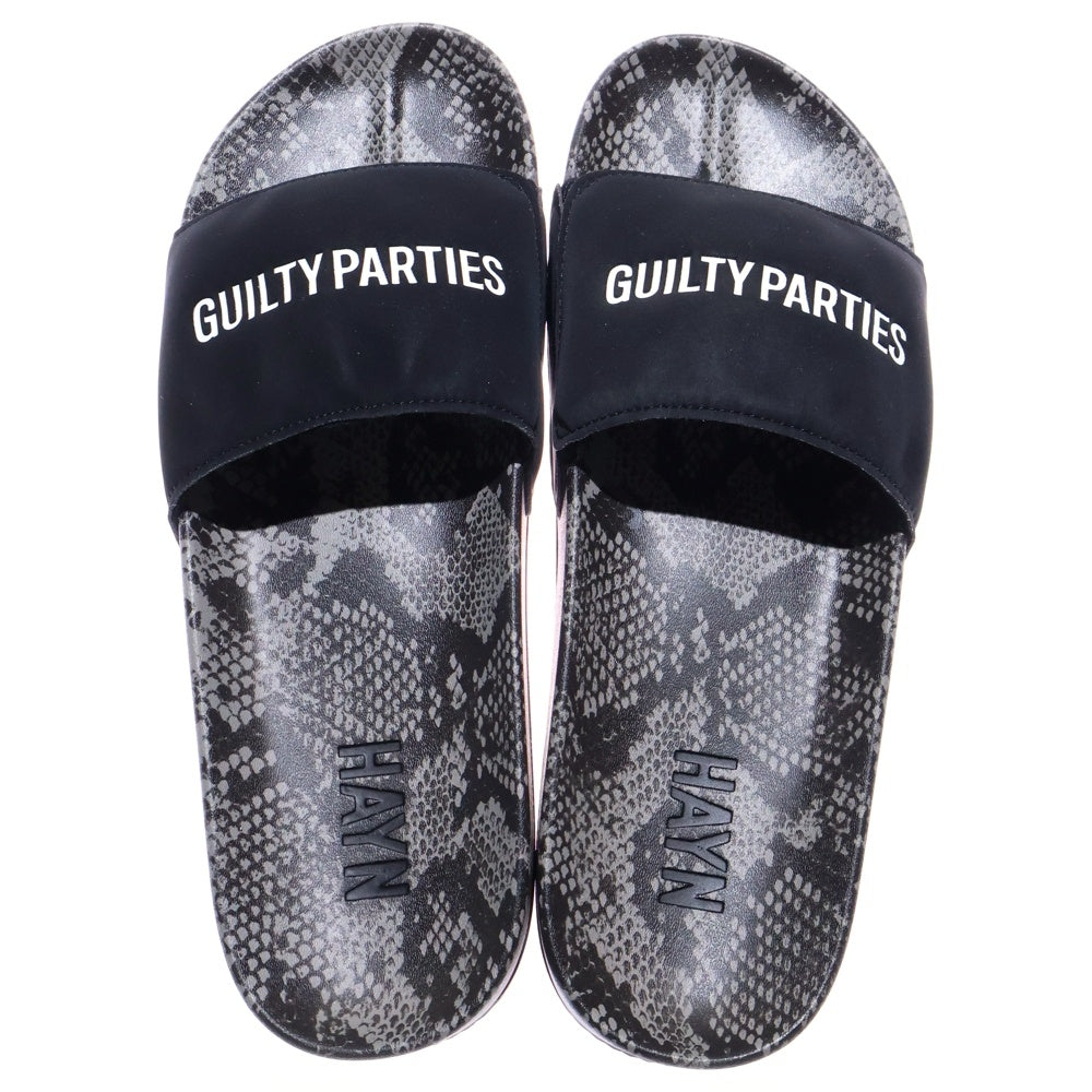 WACKO MARIA(ワコマリア) HAYN SANDALS 総柄 スライドサンダル ブラック