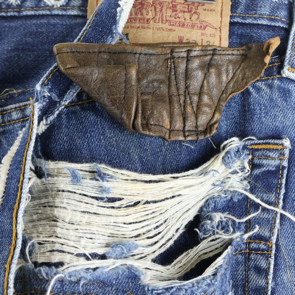 VINTI ANDREWS(ヴィンティアンドリュース) Remake Damage Denim Pants リメイク ダメージ加工 デニムパンツ インディゴ