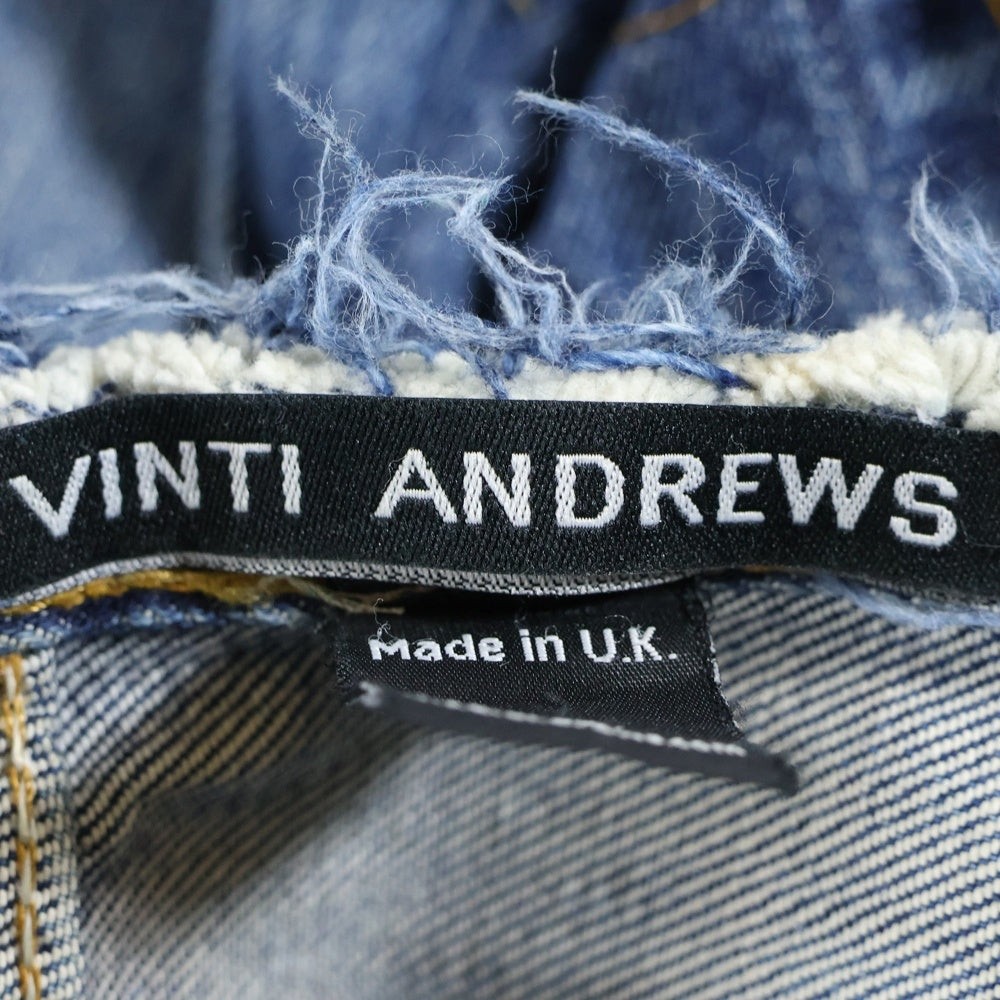 VINTI ANDREWS(ヴィンティアンドリュース) Remake Damage Denim Pants リメイク ダメージ加工 デニムパンツ インディゴ