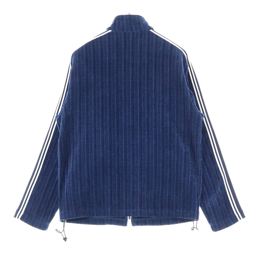 KITH(キス) Velvet Cord Ali Track Jacket ロゴ刺繍 ベルベットトラックジャケット ネイビー