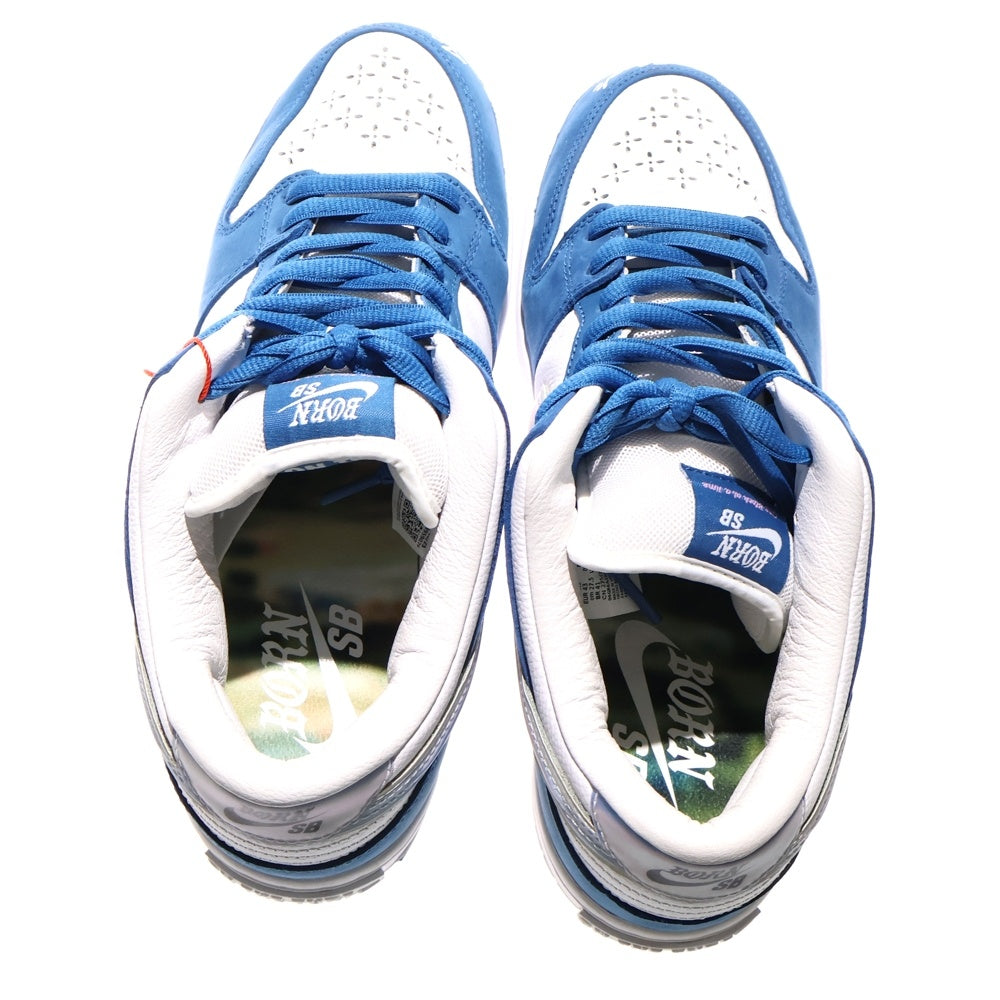 NIKE SB(ナイキエスビー) ×Born x Raised DUNK LOW PRP QS ボーンレイズド ダンク ローカットスニーカー ホワイト/ブルーUS9.5/27.5cm FN7819-400