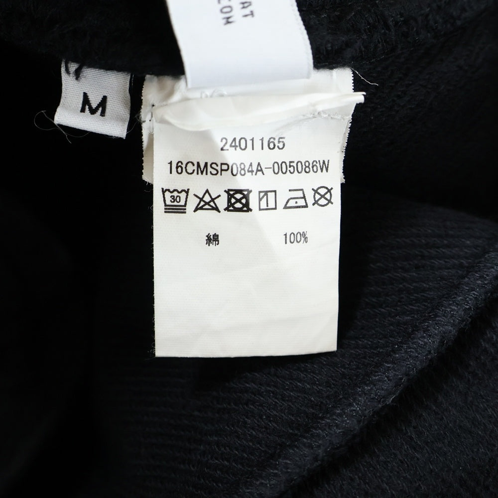 C.P. Company(シーピーカンパニー) 24SS Diagonal Raised Fleece Sweatpants サイドジップ スウェットパンツ ブラック 16CMSP084A-005086W