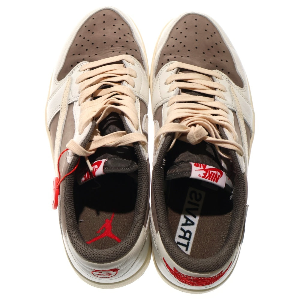 NIKE(ナイキ) ×TRAVIS SCOTT AIR JORDAN 1 Reverse Mocha トラヴィススコット エアジョーダン1 リバースモカ ローカットスニーカー US9.5/27.5cm DM7866-162