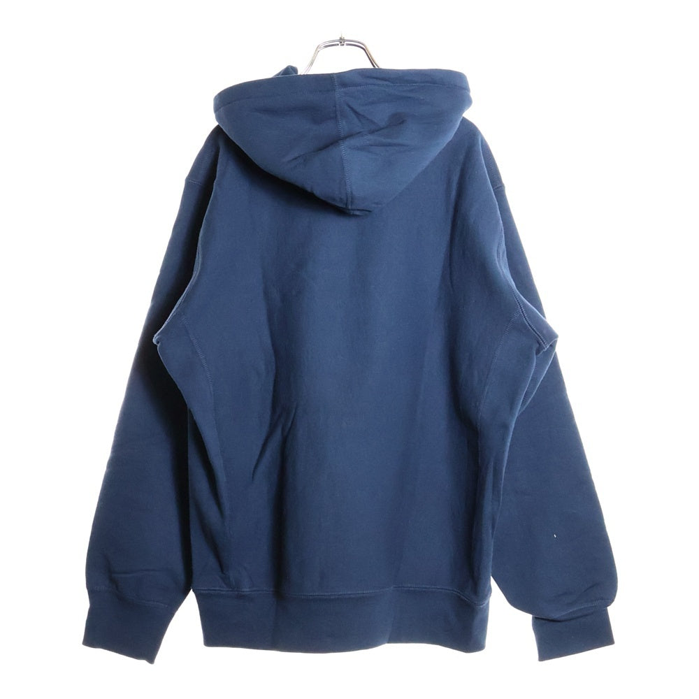 SUPREME(シュプリーム) 19SS Swarovski Box Logo Hooded Sweatshirt スワロフスキーボックスロゴ プルオーバースウェットパーカー フーディー ネイビー