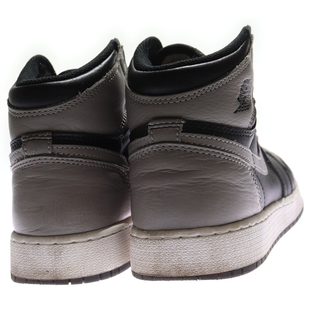 NIKE(ナイキ) AIR JORDAN1 RETRO HIGH OG BG エアジョーダン1 ハイカットスニーカー ブラック/グレー レディース US5.5Y/24cm 575441-013