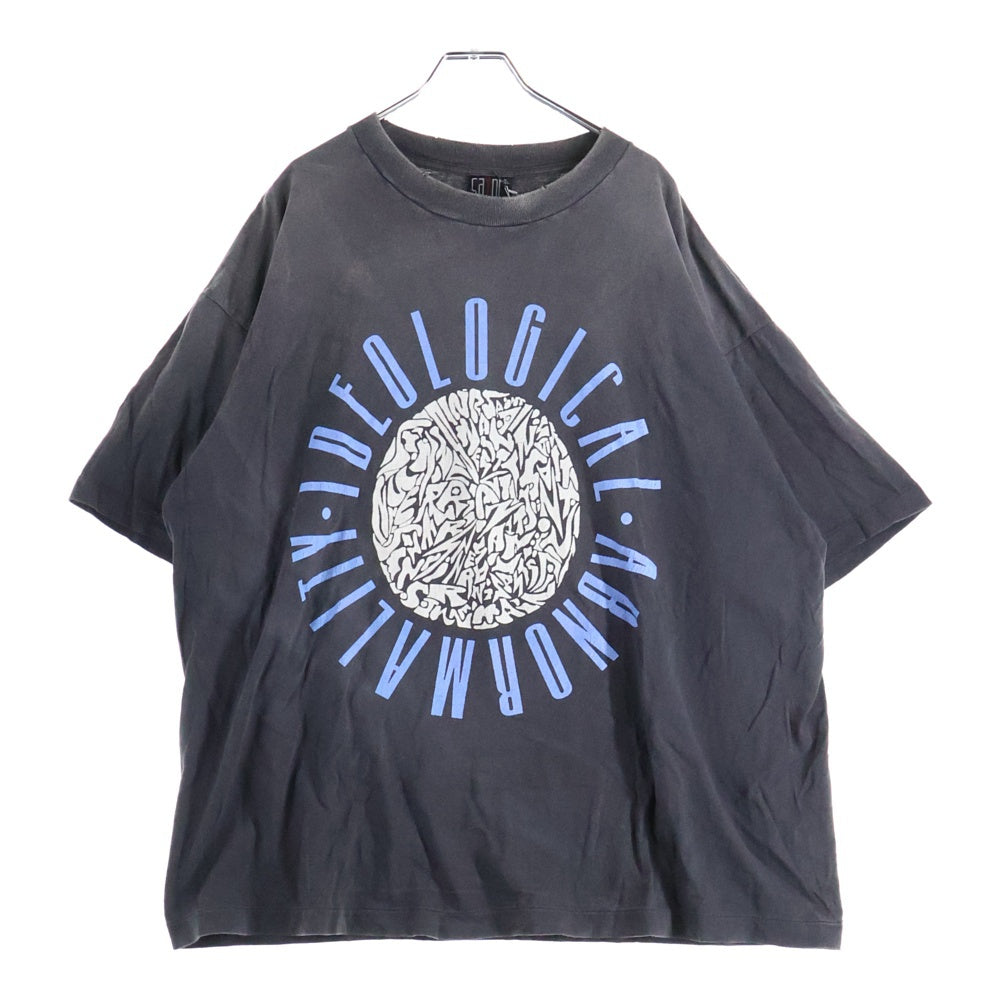 SAINT MICHAEL(セントマイケル) 24SS SS TEE IDEOLOGICAL ダメージ加工 半袖Tシャツ グレー SM-YS1-0000-005