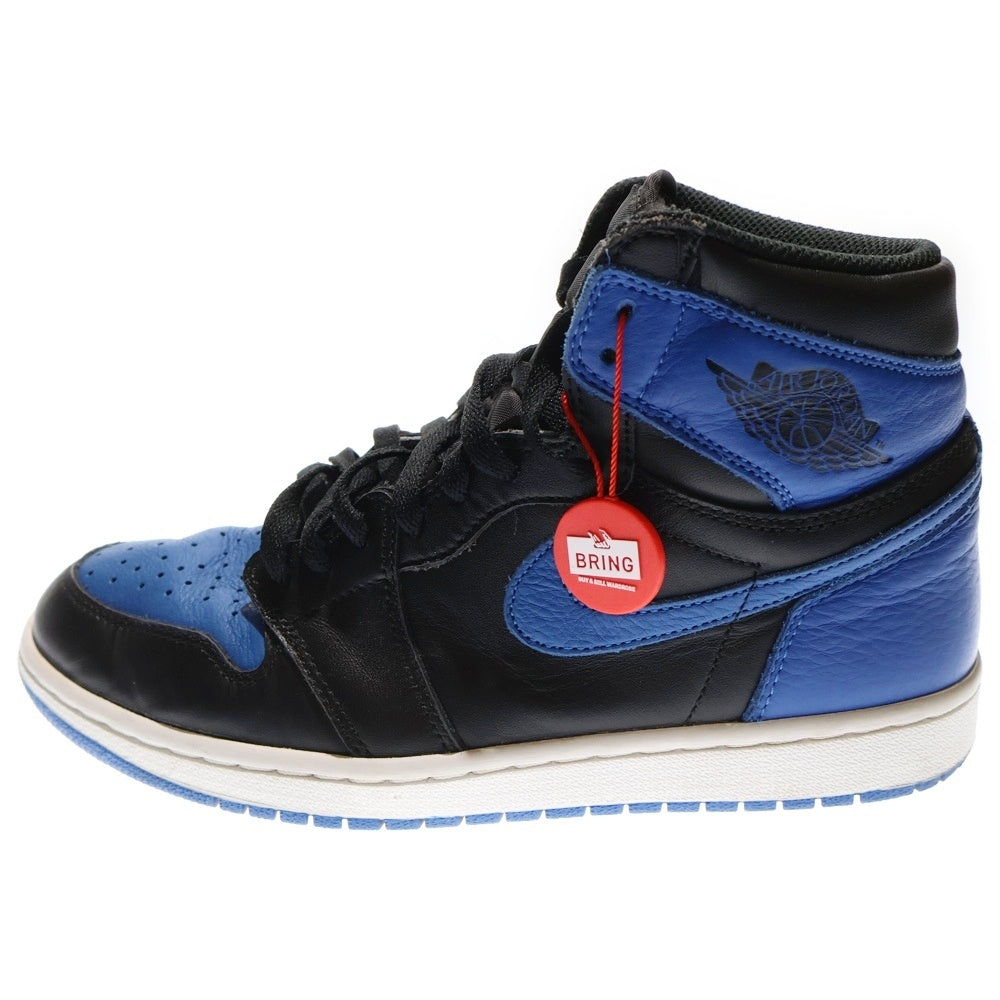 NIKE(ナイキ) AIR JORDAN1 RETRO HIGH OG エアジョーダン1 ロイヤル 2017 ハイカットスニーカー ブルー US9/27cm 555088-007