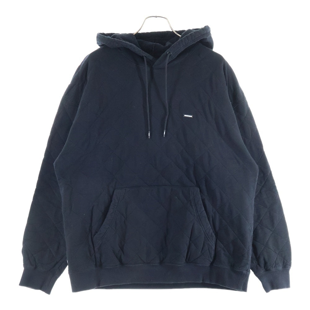 NEIGHBORHOOD(ネイバーフッド) 21AW QUILT/C-HOODED.LS キルティング プルオーバースウェットパーカー フーディー ブラック 212UWNH-CSM03