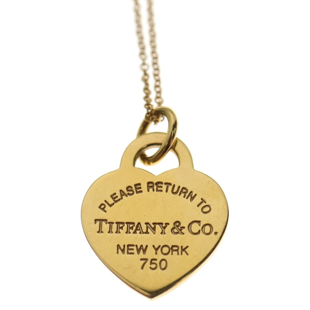 TIFFANY & Co.(ティファニー) K18YG リターントゥ ハートタグ ネックレス ペンダント イエローゴールド レディース