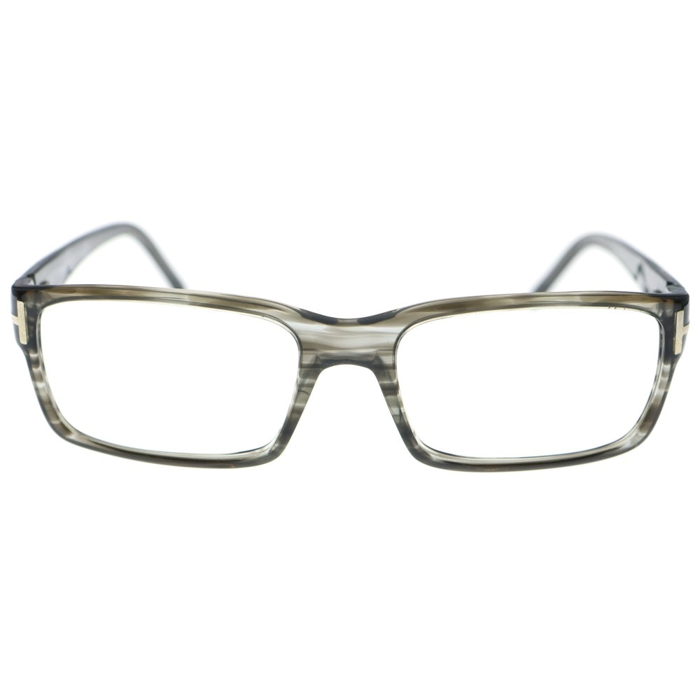 トムフォード メガネ クリア グレー 灰 ボストン 眼鏡 シンプル