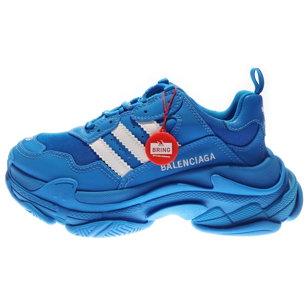 BALENCIAGA(バレンシアガ) ×adidas TRIPLE S TRAINERS アディダス トリプルエス レースアップスニーカー ダッドスニーカー ブルー 712821
