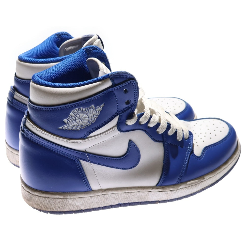 NIKE(ナイキ) AIR JORDAN 1 RETRO HIGH OG STORM BLUE エアジョーダン1 ストームブルー ハイカットスニーカー ブルー/ホワイト US8.5/26.5cm 555088-127
