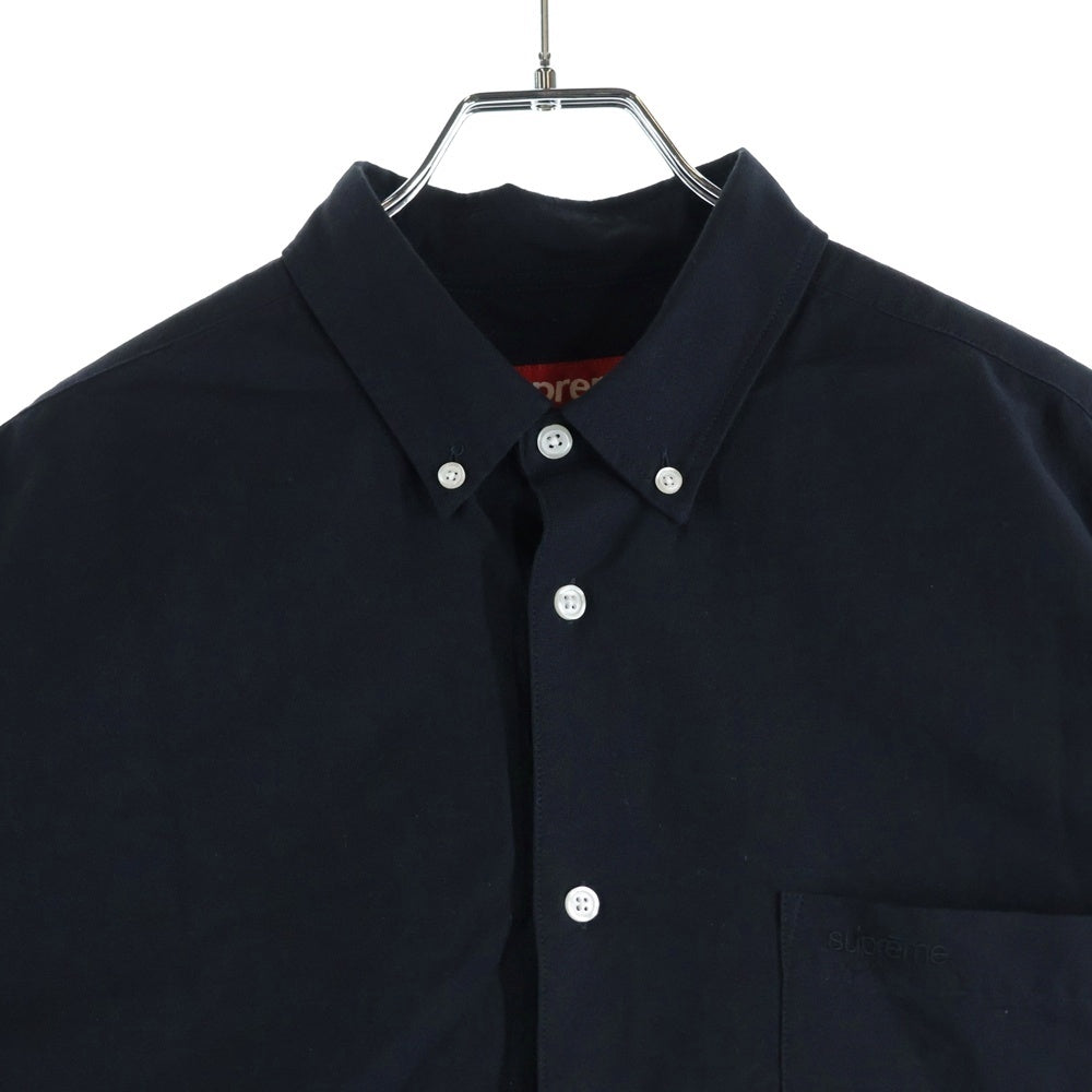 SUPREME(シュプリーム) 23SS Loose Fit S/S Oxford Shirt ルーズフィットショートスリーブ半袖シャツ ブラック