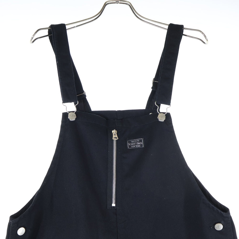 SCHOTT(ショット) C WORK OVERALL ワーク オーバーオール ブラック 3186001