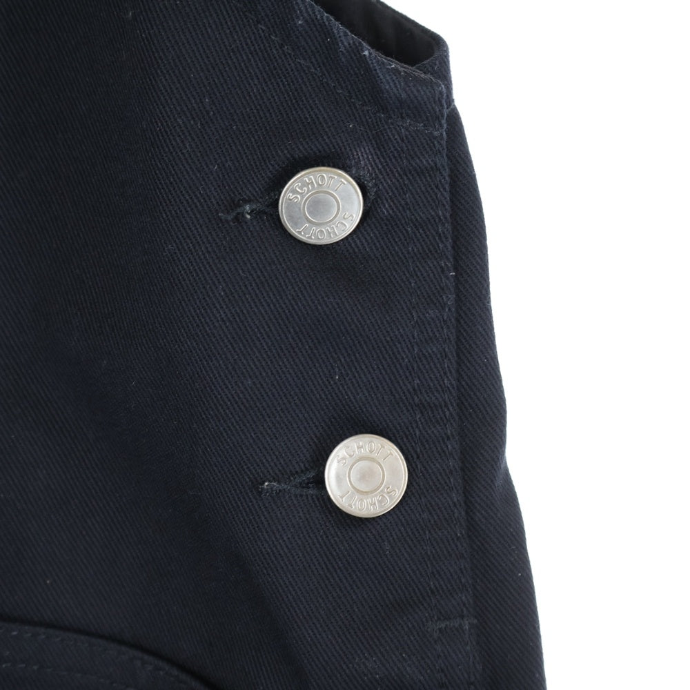 SCHOTT(ショット) C WORK OVERALL ワーク オーバーオール ブラック 3186001