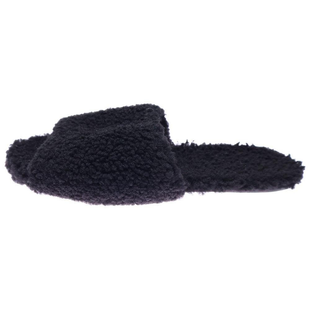 Rick Owens(リックオウエンス) HOTEL SLIPPERS ボアフリース ホテルスリッパ スライドサンダル ブラック RP14F6835 LSHB