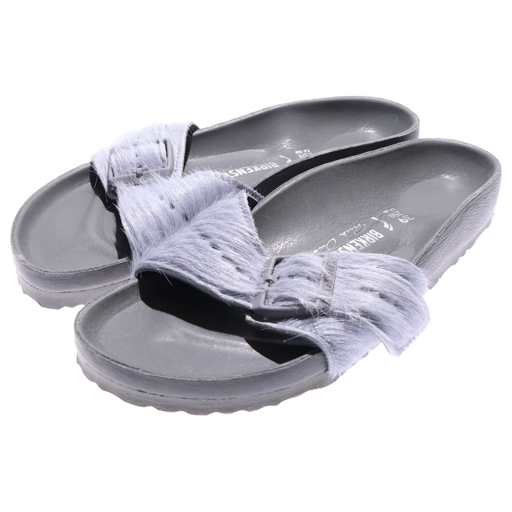 Rick Owens(リックオウエンス) ×BIRKENSTOCK Madrid EXTR ビルケンシュトック ファーサンダル グレー