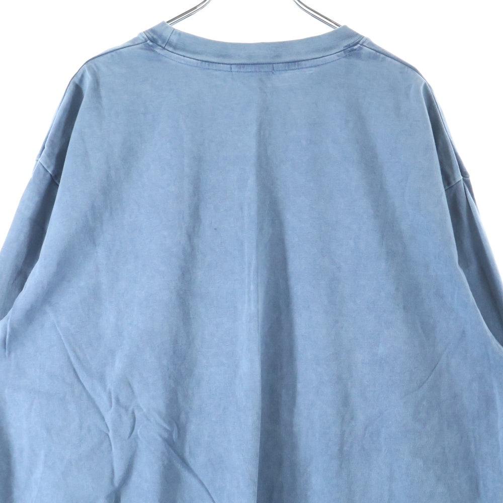 KITH(キス) 20SS LAX Pigment Dyed L/S T-Shirt ロゴプリント フェード加工 長袖Tシャツ ロンT グレー KH3672
