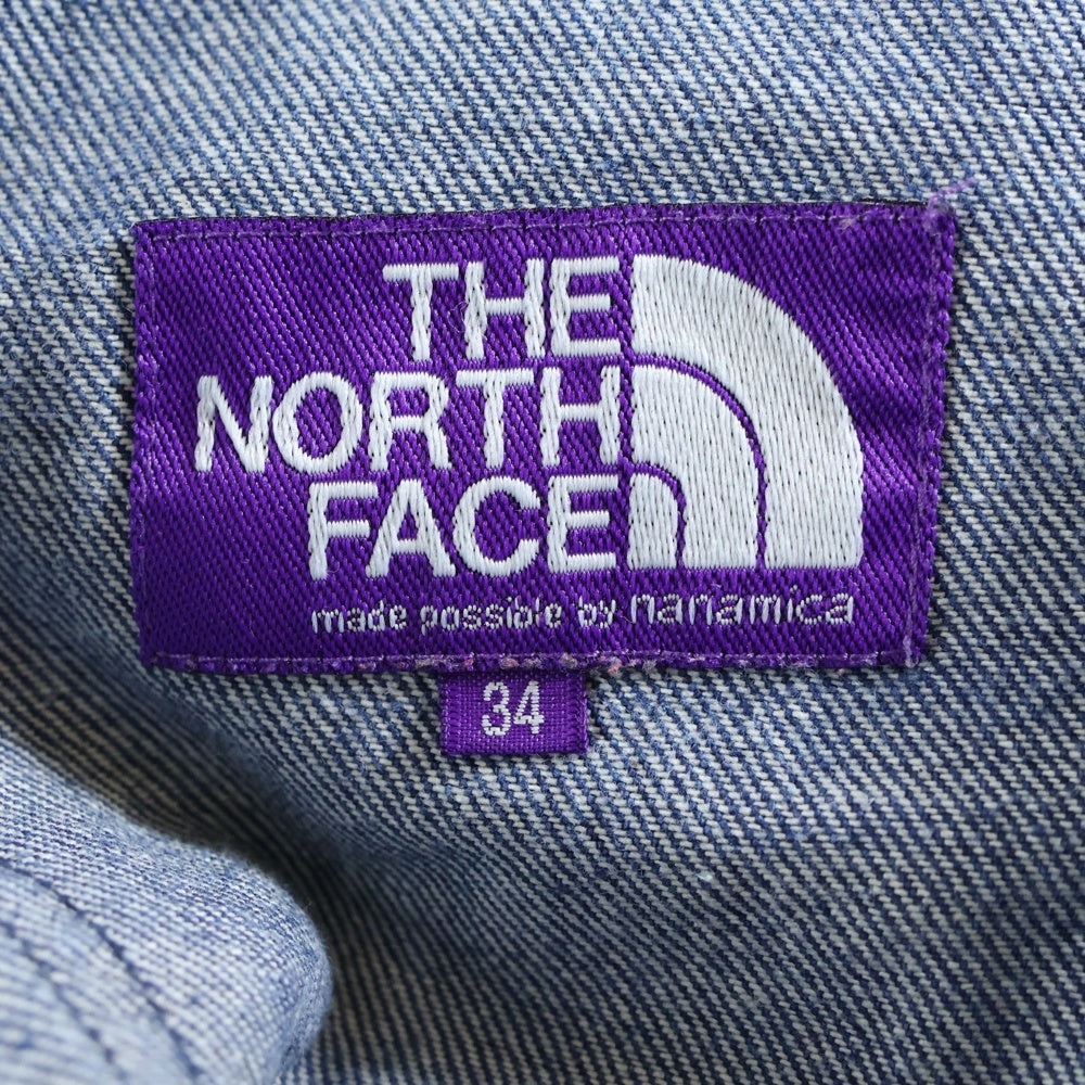 THE NORTH FACE PURPLE LABEL(ノースフェイスパープルレーベル) Denim Field Wide Cropped Pants デニムワイドパンツ フィールドパンツ インディゴ NT5104N