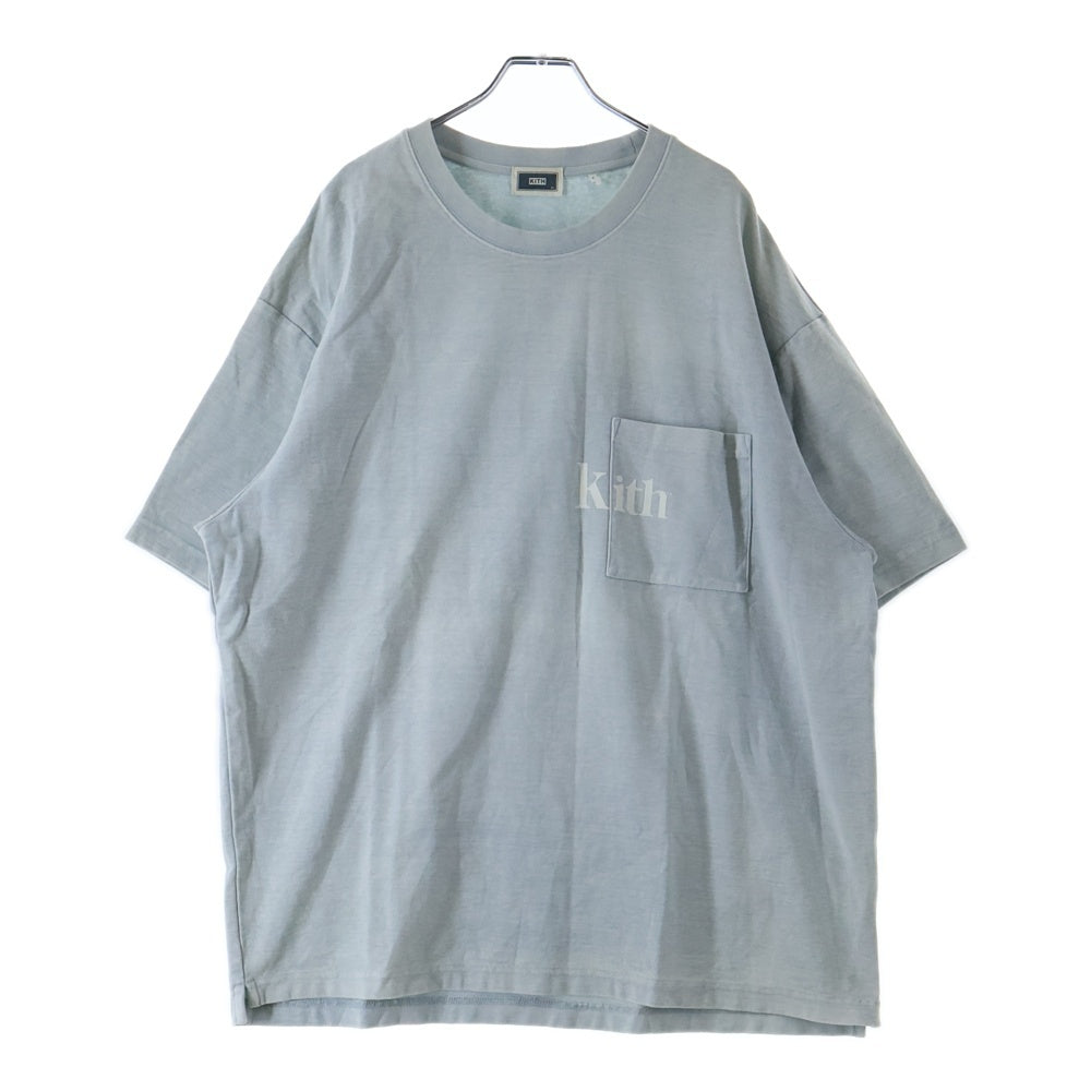 Kith ×   ロンT #M KITH(キス) 20AW Quinn Tee ロゴプリント フェード加工 半袖Tシャツ