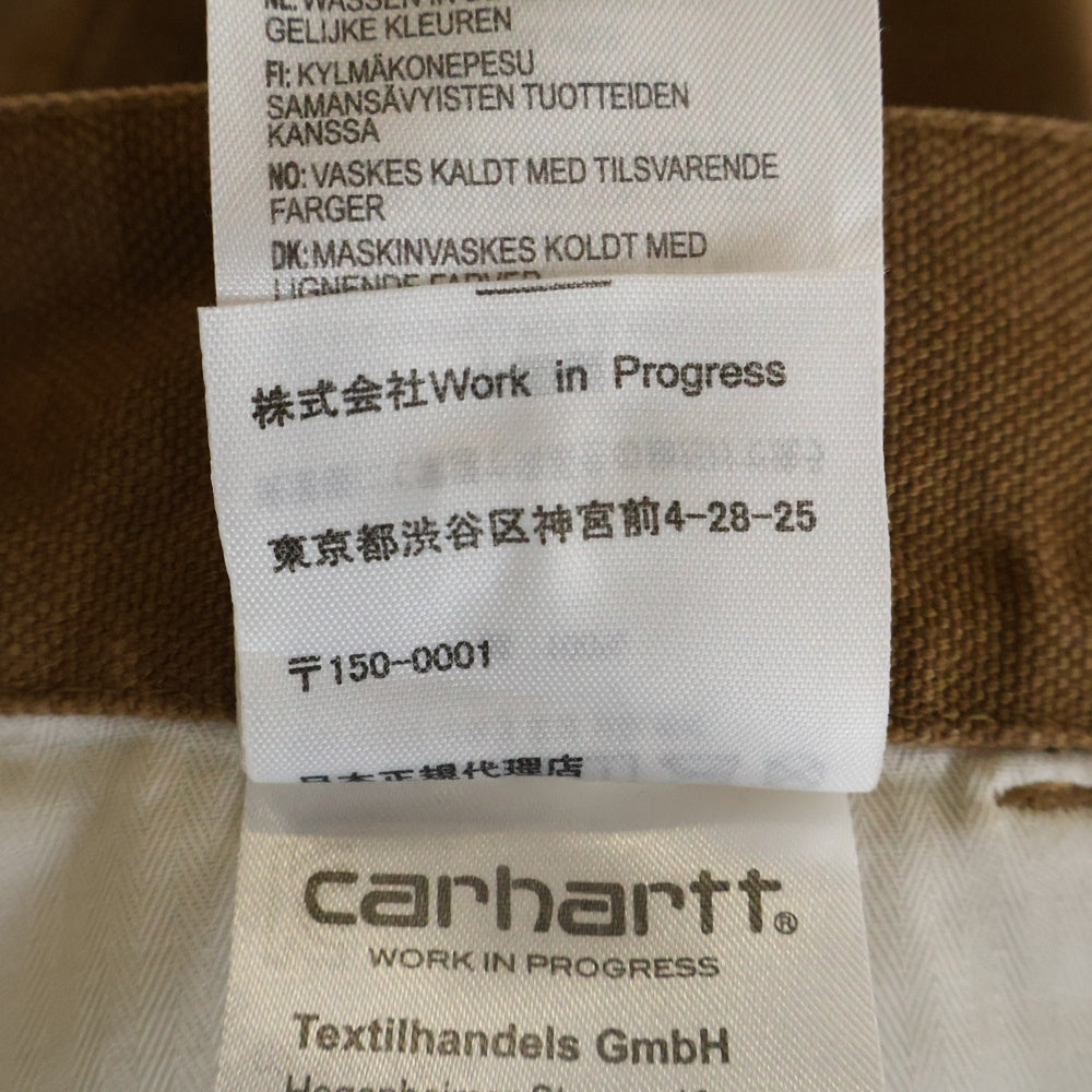 Carhartt WIP(カーハート ダブリューアイピー) ×FPAR SINGLE KNEE PANT フォーティーパーセント アゲインストライツ シングルニー パンツ ブラウン A192062