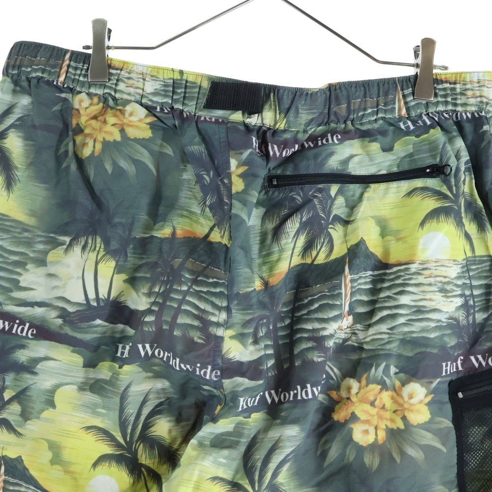 HUF(ハフ) VENICE EASY SHORT トロピカル ナイロンイージーショーツ ハーフパンツ マルチ