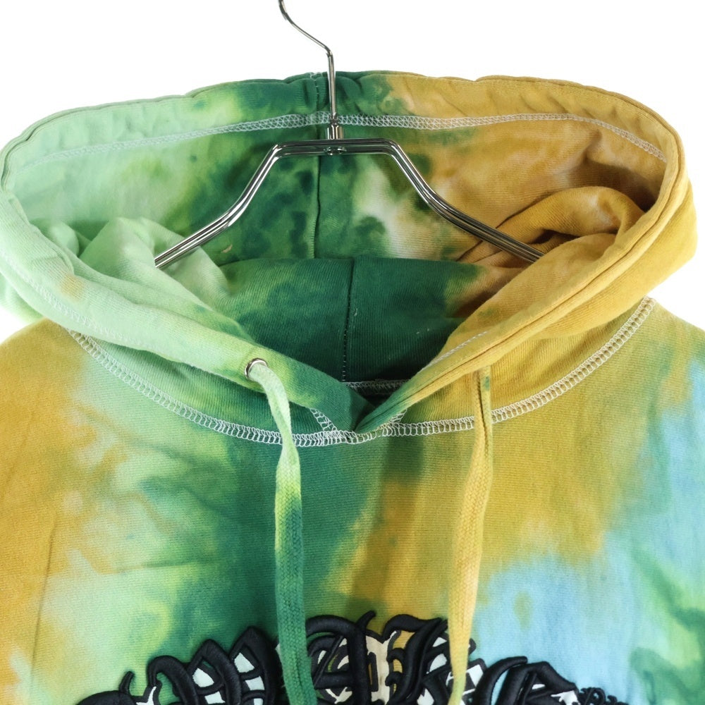 AWAKE NY(アウェイク ニューヨーク) Tie Die Hoodie ロゴ刺繍 タイダイ プルオーバースウェットパーカー フーディー マルチ