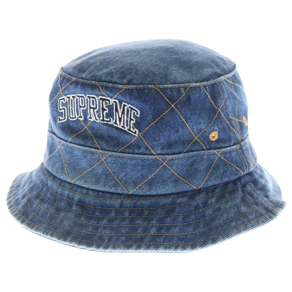 Supreme シュプリーム デニム クラッシャー バケットハット SUPREME(シュプリーム) 18AW Diamond Stitch Crusher デニムバケット