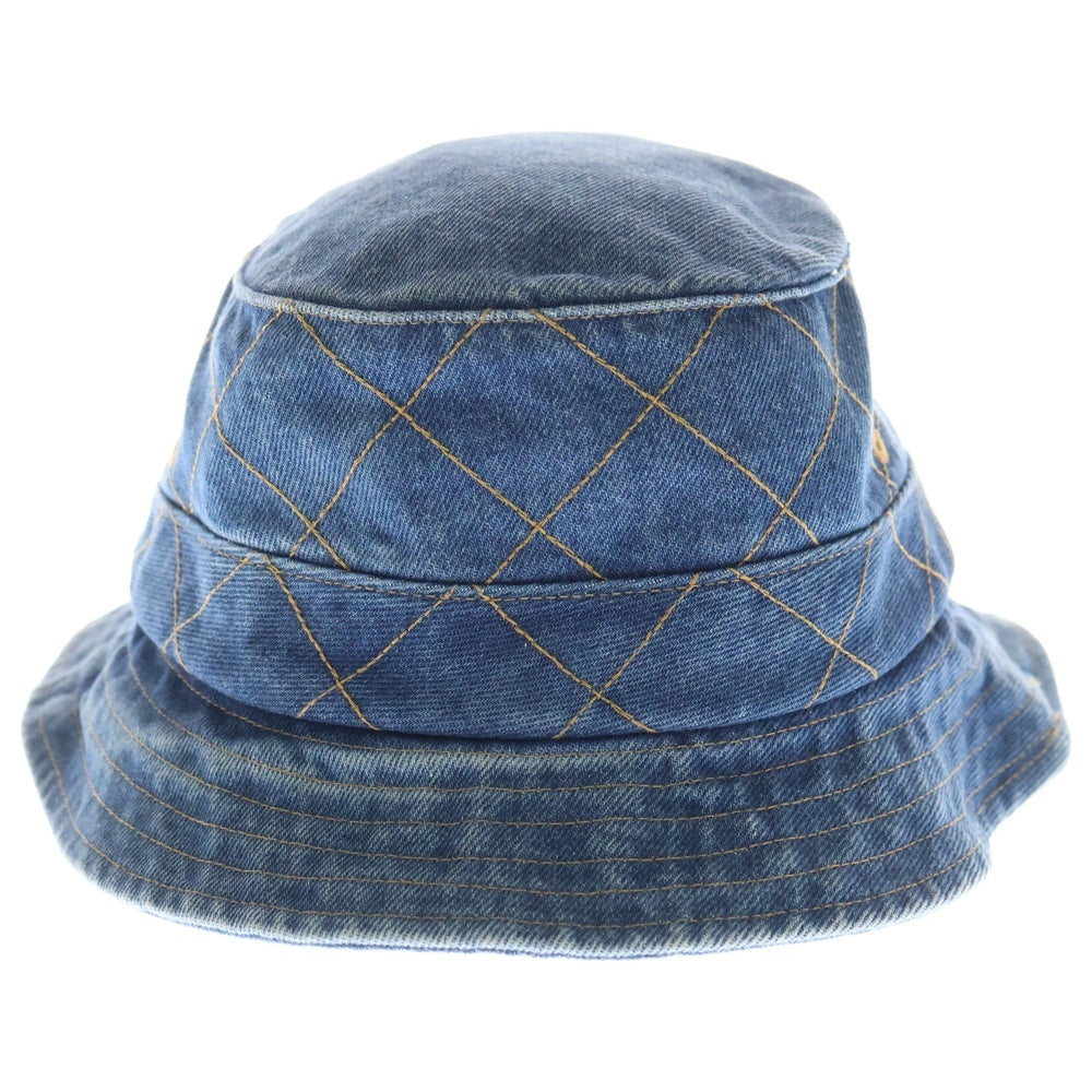 SUPREME(シュプリーム) 18AW Diamond Stitch Crusher デニムバケットハット 帽子 インディゴ