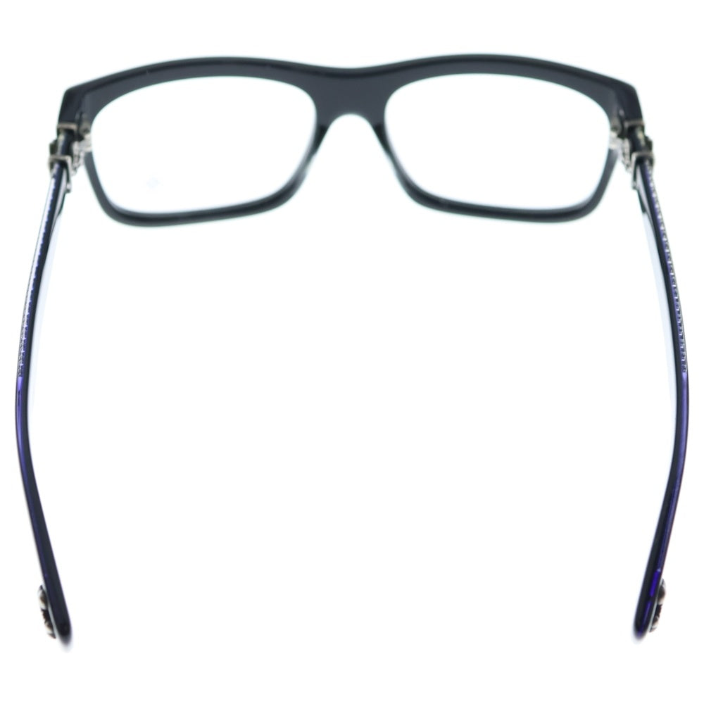 CHROME HEARTS(クロムハーツ) MYDIXADRYLL BSフレアテンプル ウェリントンアイウェア 眼鏡 ブラック