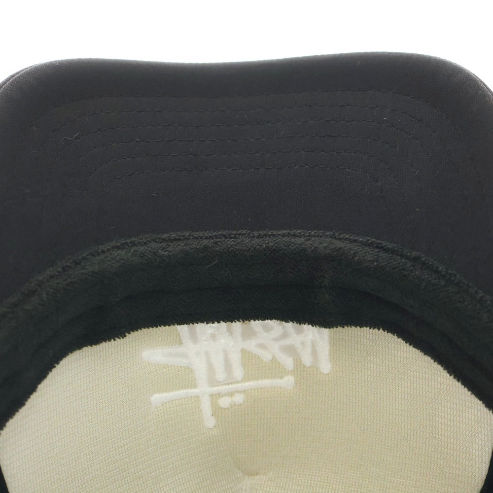 STUSSY(ステューシー) Logo Cap ロゴ刺繍 トラッカーキャップ 帽子 ブラック