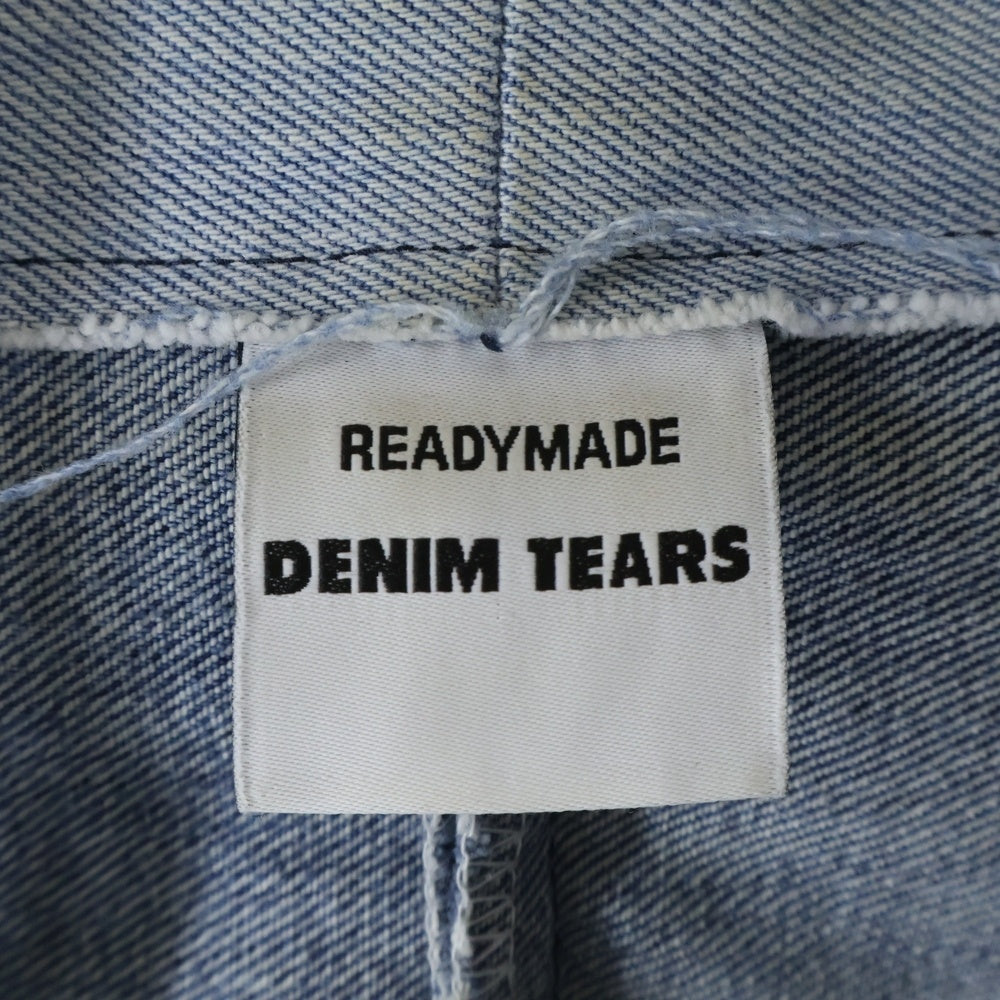 READY MADE(レディメイド) ×Denim Tears CTN WREATH TRK JKT ×デニムティアーズ デニムジャケット インディゴ RE-DT-BL-00-00-14