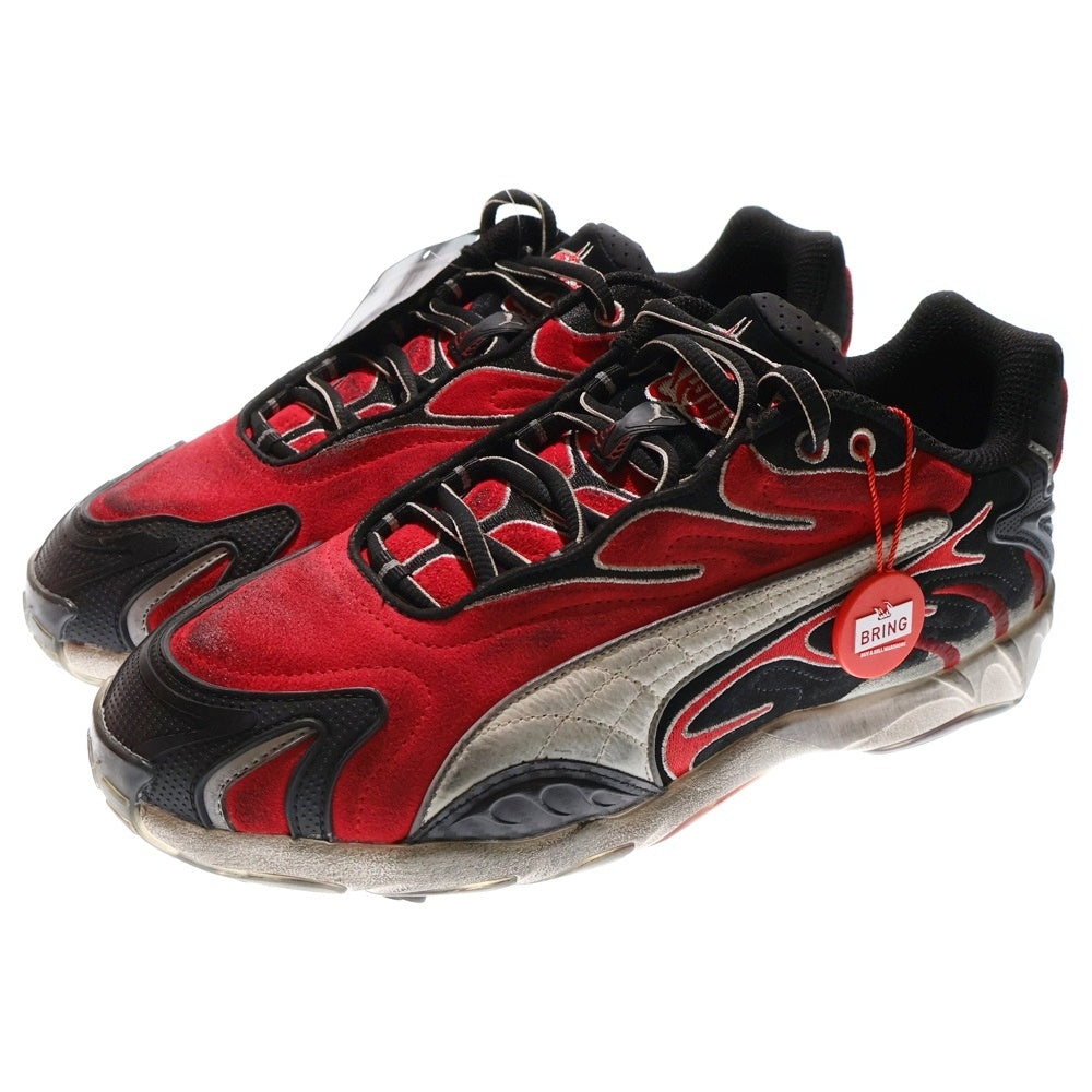 PUMA(プーマ) ×A$AP Rocky Inhale DISTR エイサップロッキー インヘイル ダメージ加工ローカットスニーカー レッド US9/27cm 402453 01