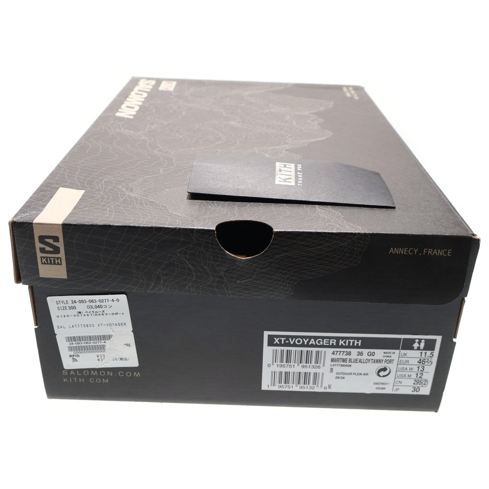 SALOMON(サロモン) ×KITH XT-VOYAGER キス ジップ ローカットスニーカー ネイビー US12/30cm 477738