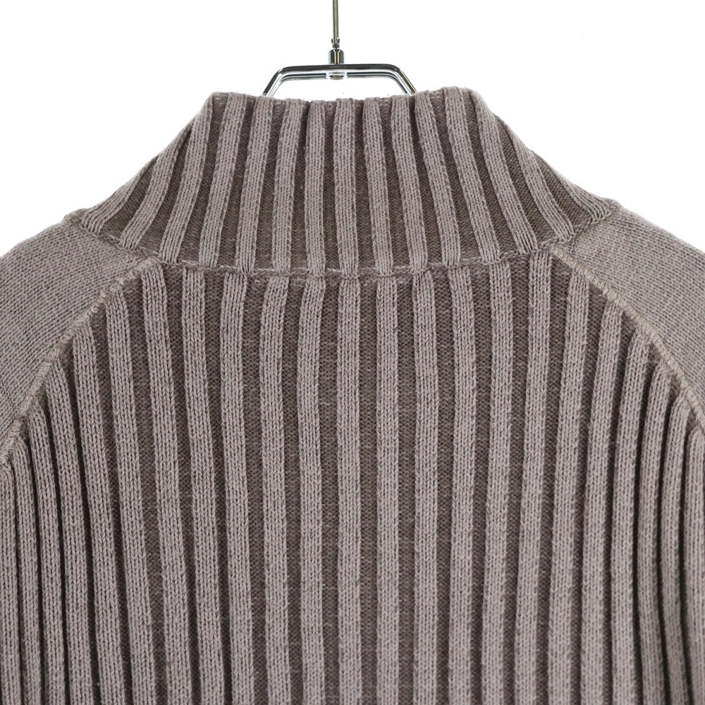 OUR LEGACY(アワーレガシー) CLASSIC ZIP CARDIGAN ハイネック カシミヤ混 ジップカーディガン ベージュ M2243CPC