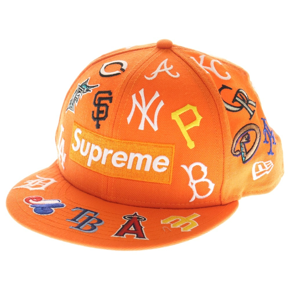 SUPREME(シュプリーム) 20SS MLB New Era ボックスロゴ ニューエラ ベースボールキャップ 帽子 オレンジ