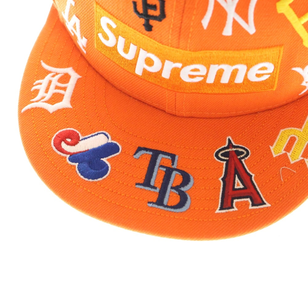 SUPREME(シュプリーム) 20SS MLB New Era ボックスロゴ ニューエラ ベースボールキャップ 帽子 オレンジ
