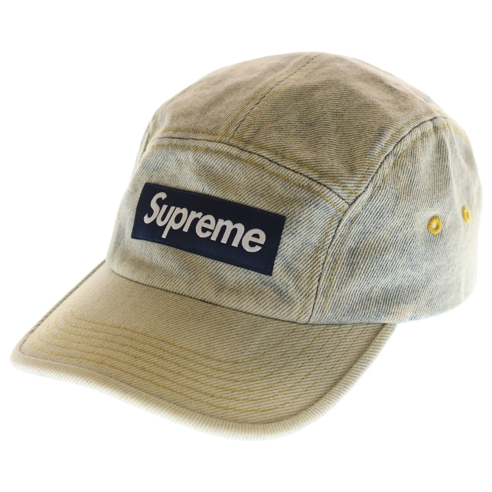 SUPREME(シュプリーム) 24SS Denim Camp Cap ボックスロゴ デニムキャンプキャップ 帽子 インディゴ