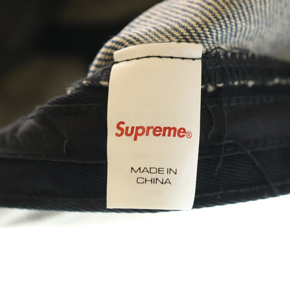 SUPREME(シュプリーム) 24SS Denim Camp Cap ボックスロゴ デニムキャンプキャップ 帽子 インディゴ