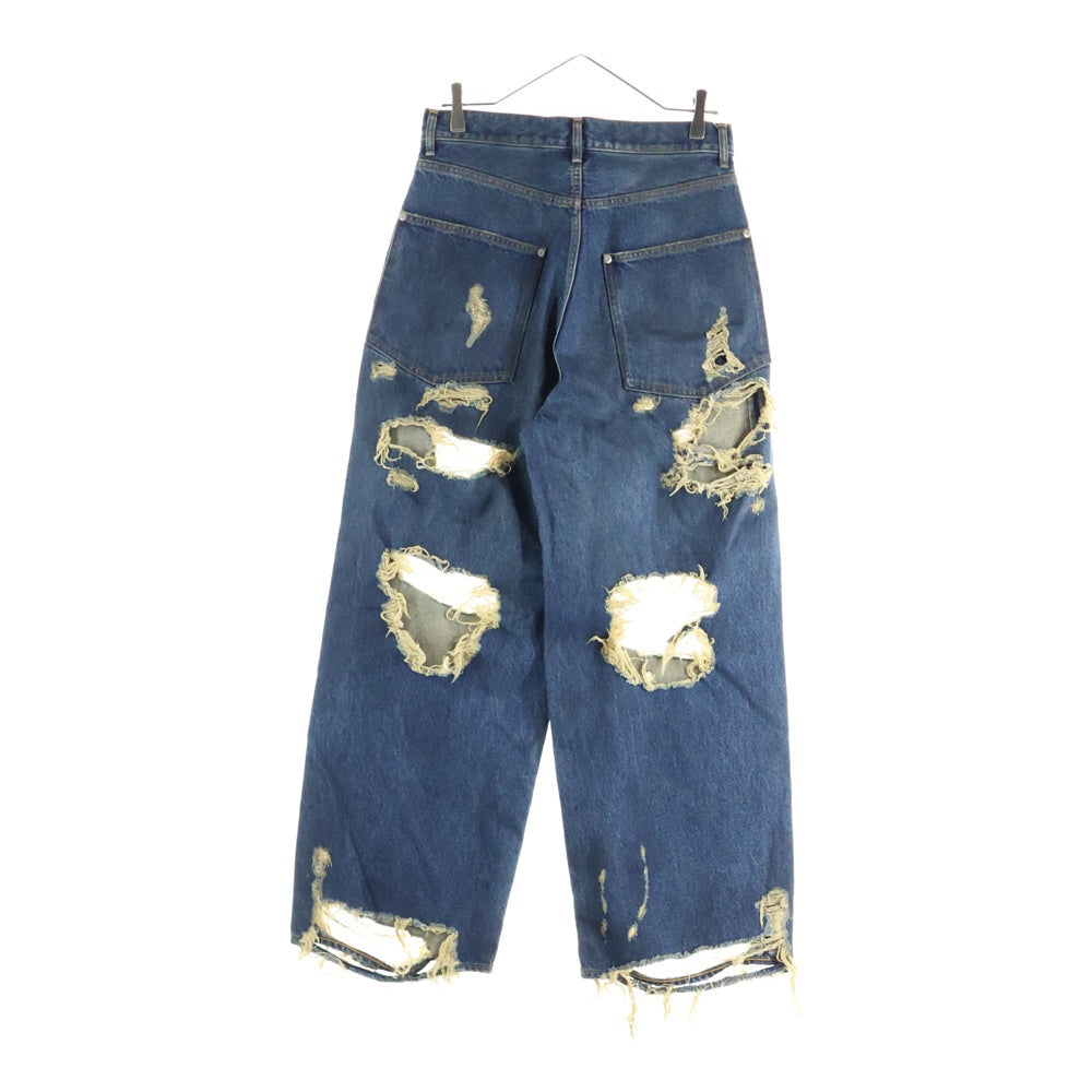 BEAMS(ビームス) FUTURE ARCHIVE / BAGGY FIT DENIM ダメージ加工 バギーフィットデニムパンツ インディゴ 11-21-1423-791