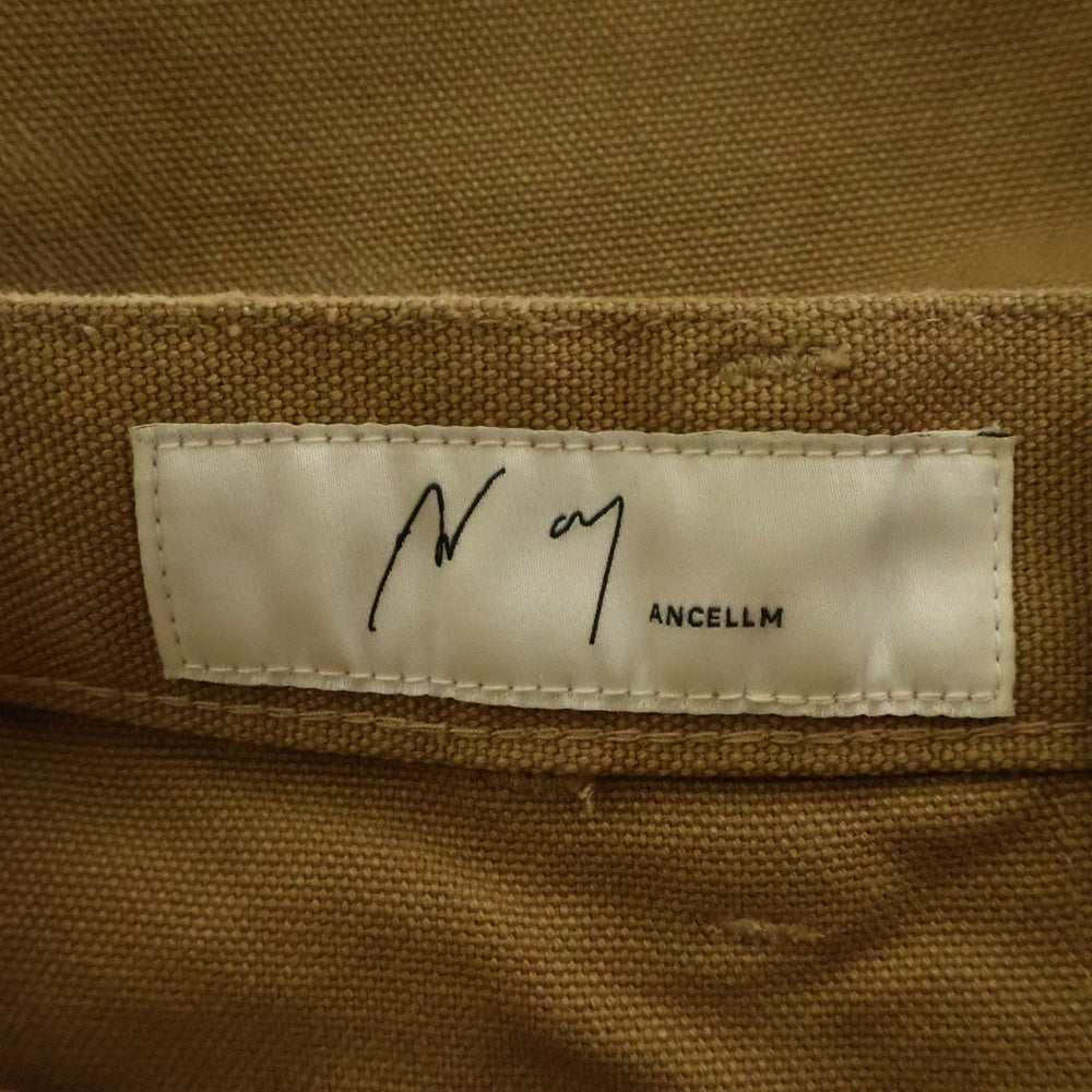 ANCELLM(アンセルム) WISM別注 DUCK PAINTER PANTS ウィズム ダメージ加工 ペインターパンツ ベージュ ACW-09