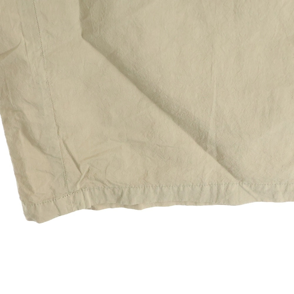 ANCELLM(アンセルム) DYED EASY SLACKS イージースラックス ワイドパンツ ベージュ ANC-PT23