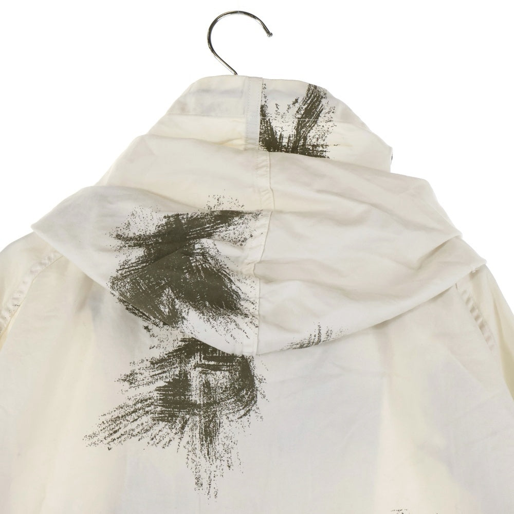 ANCELLM(アンセルム) 24SS CAMO HOODIE JACKET 総柄 カモフーディージャケット ホワイト ANC-SH34