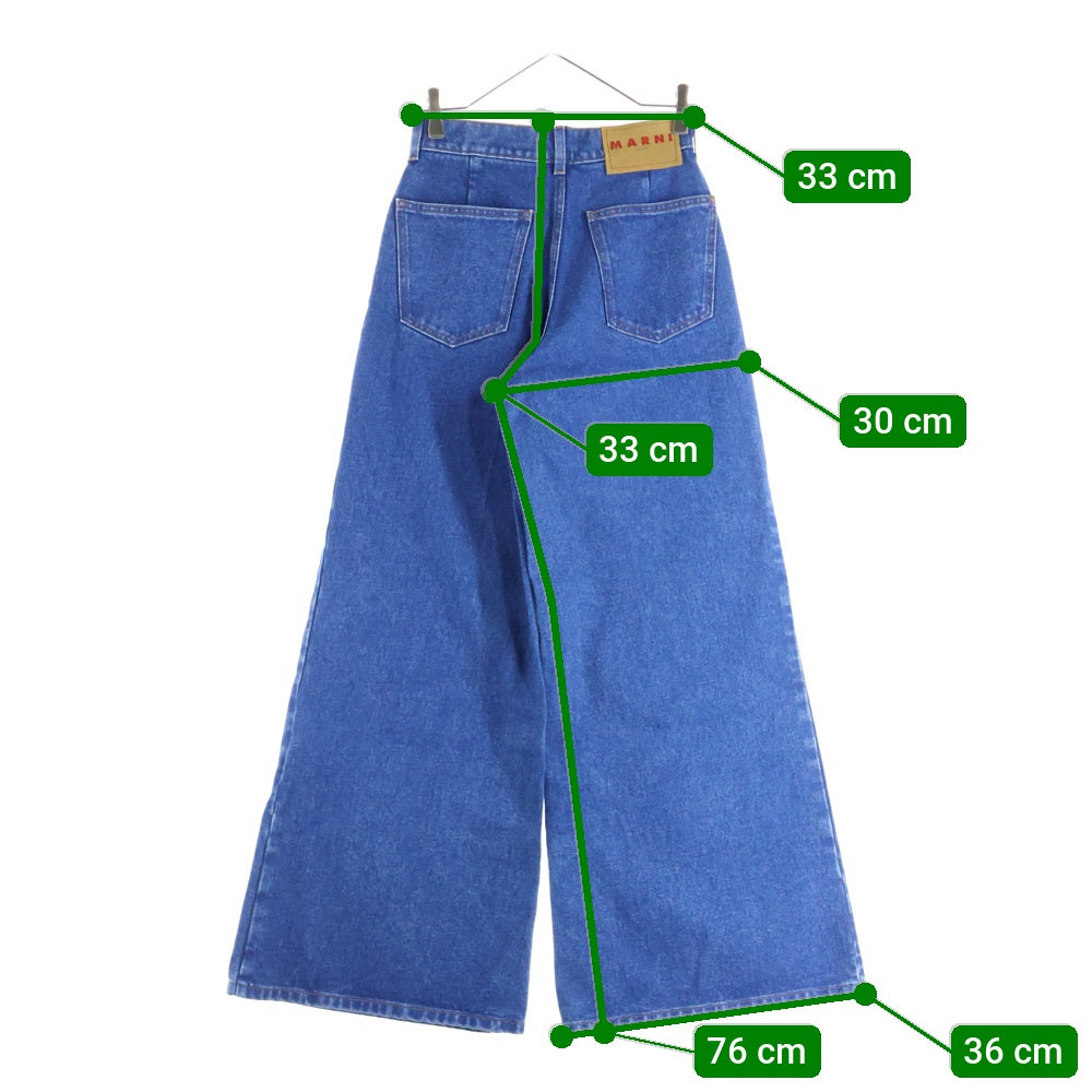 MARNI(マルニ) 25AW オーガニックコットン ワイドデニムパンツ インディゴ PAJD0514XO USCU83